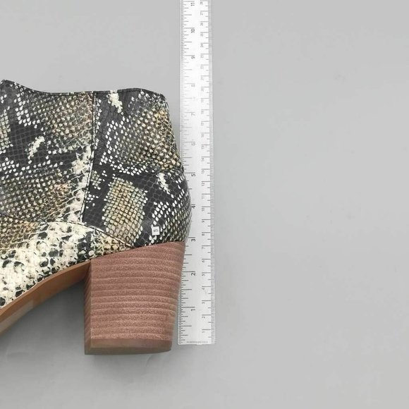 Madewell | The Rosie Snakeskin Leather Ankle Boots Women's Size 6.5 - Picture 5 of 7